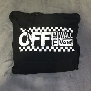 cans cropped black hoodie